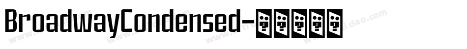 BroadwayCondensed字体转换