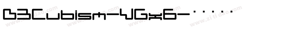 D3Cubism-VGx6字体转换