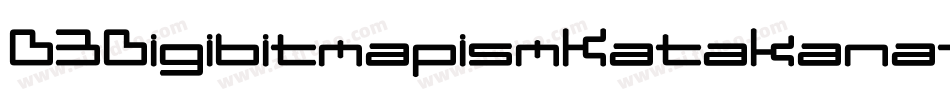 D3DigibitmapismKatakana-X3lj字体转换
