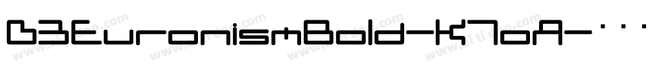 D3EuronismBold-K7oA字体转换