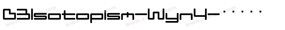 D3Isotopism-Wyn4字体转换