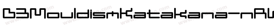 D3MouldismKatakana-nRWR字体转换