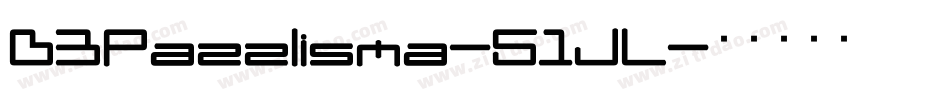D3Pazzlisma-51JL字体转换
