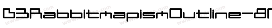 D3RabbitmapismOutline-8Mn2字体转换