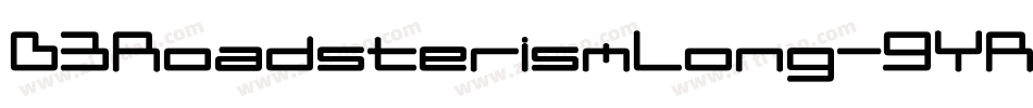 D3RoadsterismLong-9YRZ字体转换