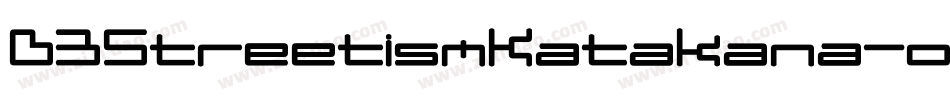 D3StreetismKatakana-owaA字体转换