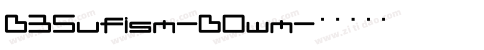 D3Sufism-DOwm字体转换