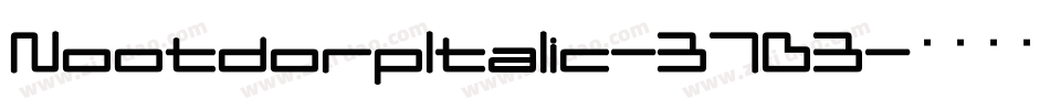 NootdorpItalic-37D3字体转换