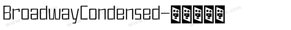 BroadwayCondensed字体转换