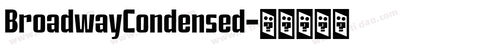 BroadwayCondensed字体转换