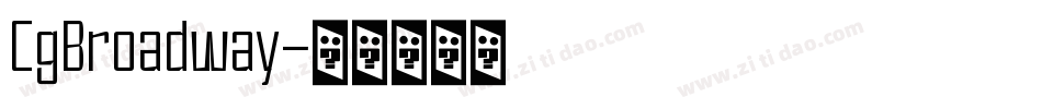 CgBroadway字体转换