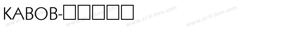 KABOB字体转换