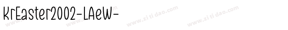 KrEaster2002-LAeW字体转换