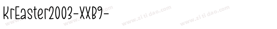 KrEaster2003-XXB9字体转换