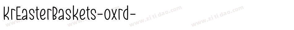 KrEasterBaskets-oxrd字体转换