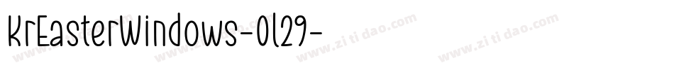 KrEasterWindows-0l29字体转换