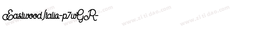 EastwoodItalic-p7wGR字体转换