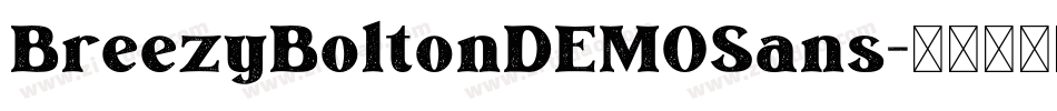 BreezyBoltonDEMOSans字体转换