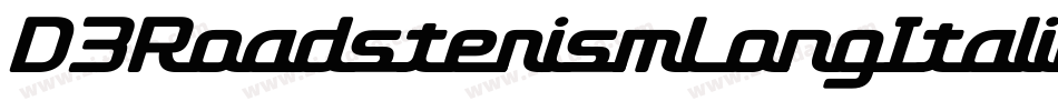 D3RoadsterismLongItalic-lgoZ字体转换