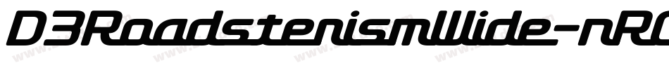 D3RoadsterismWide-nR0R字体转换