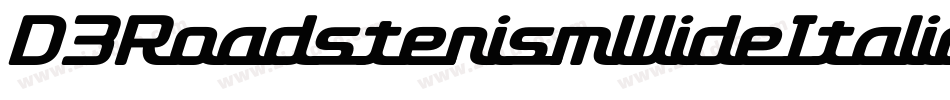 D3RoadsterismWideItalic-1GOj字体转换