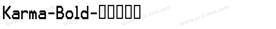 Karma-Bold字体转换