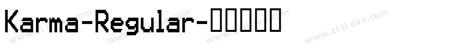 Karma-Regular字体转换