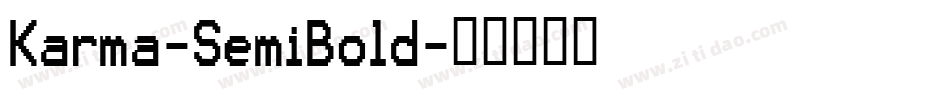 Karma-SemiBold字体转换