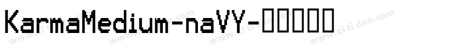 KarmaMedium-naVY字体转换