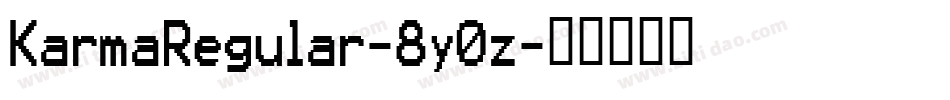 KarmaRegular-8y0z字体转换