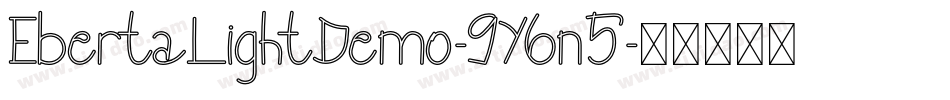 EbertaLightDemo-9Y6n5字体转换