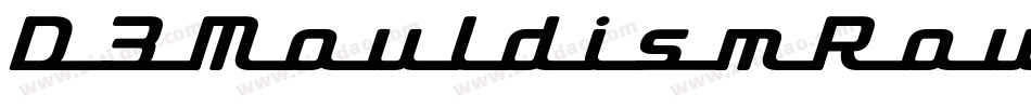 D3MouldismRoundItalic-RpZv字体转换