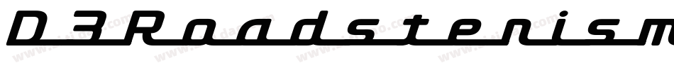 D3RoadsterismWideItalic-1GOj字体转换