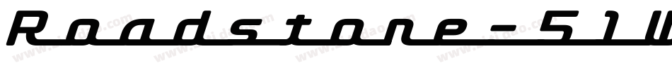 Roadstore-51W6x字体转换