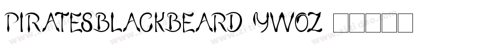 Piratesblackbeard-ywOZ字体转换