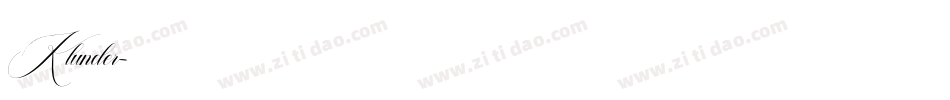 Klunder字体转换