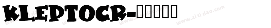 KLEPTOCR字体转换