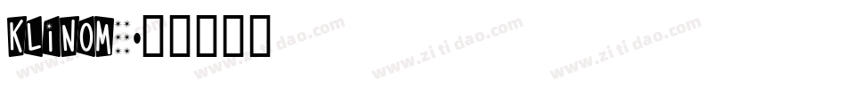 KLINOM__字体转换