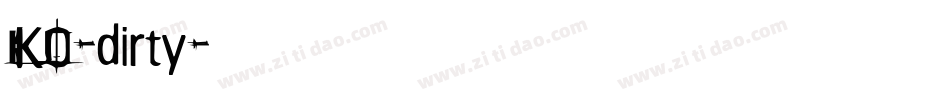 KO-dirty字体转换