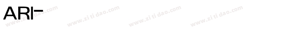 AR1字体转换