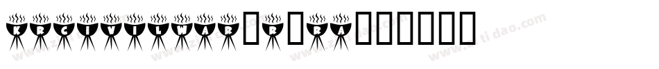 KrCivilWar-r3RA字体转换