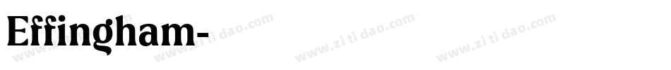 Effingham字体转换