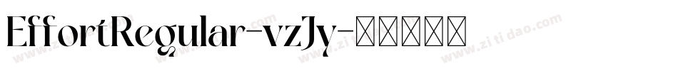EffortRegular-vzJy字体转换