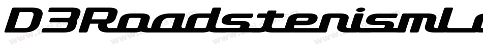 D3RoadsterismLongItalic-lgoZ字体转换