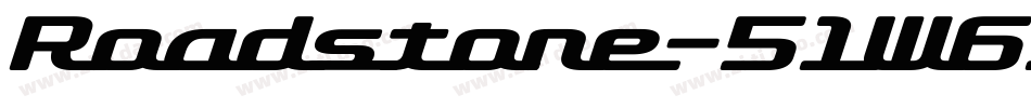 Roadstore-51W6x字体转换