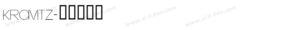 KRAVITZ字体转换