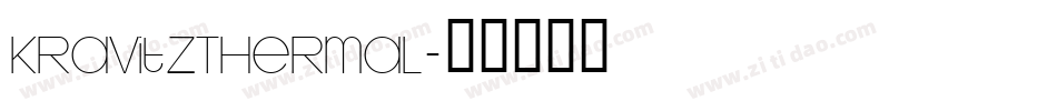 KravitzThermal字体转换