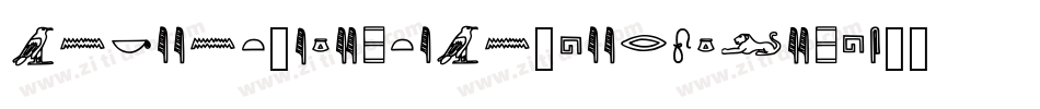 Ancient-Egyptian-Hieroglyphs字体转换