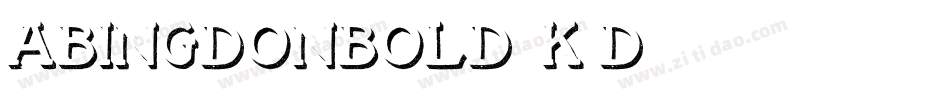 AbingdonBold-6K3D字体转换
