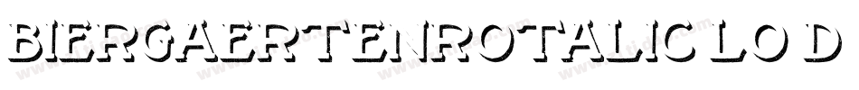 BiergaertenRotalic-lo3d字体转换